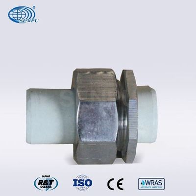 PPR Pipe Stainless Steel Threaded Union Fitting Rustproof Anti Erosion