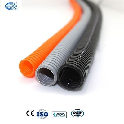 Construction HDPE Corrugated Pipe Flexible Cable Conduit Pipe 1.7mm To 4.5mm Thickness