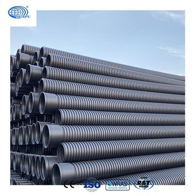 SN6 SN8 Large Diameter Corrugated Drainage Pipe Double Wall