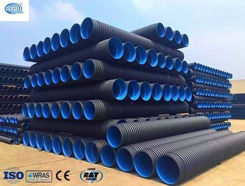 OEM 12 Inch Double Wall Culvert Pipe HDPE Pipe Rustproof Chemical Resistant