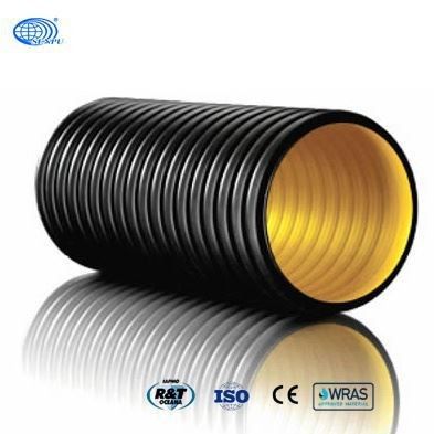 High Density HDPE Twin Wall Drainage Pipe DN200 To 1800mm