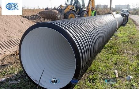 HDPE Double Wall Corrugated Sewer Pipe Lightweight Good Toughness
