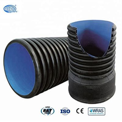 SN4 SN8 Double Wall Corrugated Hdpe Pipe Smooth Interior For Drainage