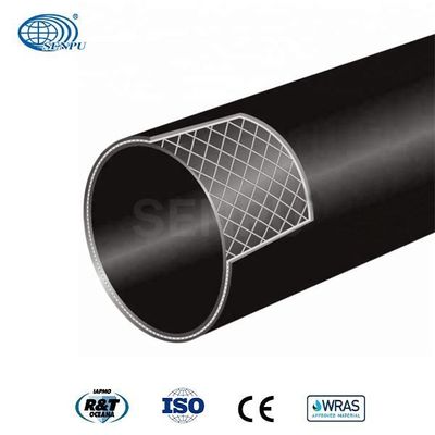 Steel Wires Skeleton Reinforced HDPE Pipe Anti Abrasion High Strength