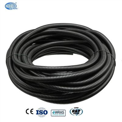 PE Nylon Colored HDPE Corrugated Pipe Single Wall IP65 Waterproof