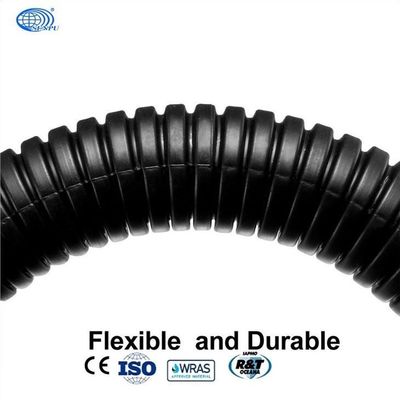 PE Nylon Colored HDPE Corrugated Pipe Single Wall IP65 Waterproof