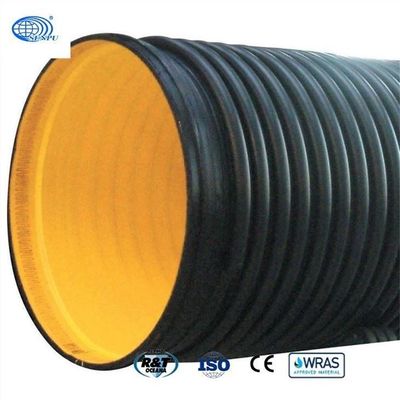 SN4 SN8 Double Wall Corrugated Hdpe Pipe Smooth Interior For Drainage