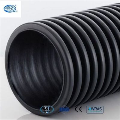 SN4 SN8 Double Wall Corrugated Hdpe Pipe Smooth Interior For Drainage