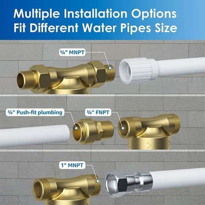 Spin Down Backwash Sediment Filter Whole House Pre Filtration System 50 Micron