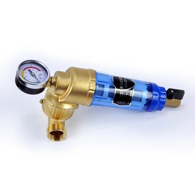 Brass Household Backwash Tap Water Filter Stainless Steel Mesh Water Prefilter